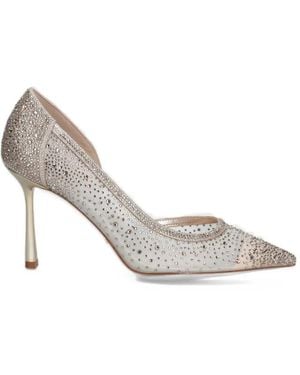 Dune Cristelle Crystal-Embellished D'Orsay Pumps - White