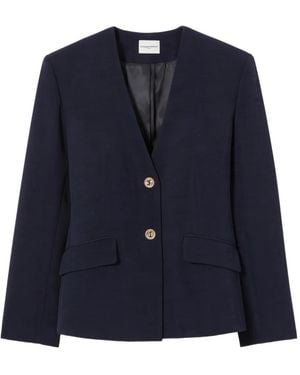 Claudie Pierlot Anchor Button Blazer - Blue