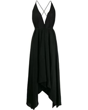 Caravana Asymmetric Long Dress - Black