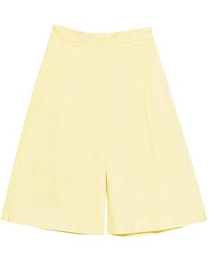 Thelatest Flared Pants - Yellow