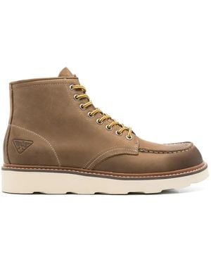 Docksteps Lace-Up Leather Boots - Brown
