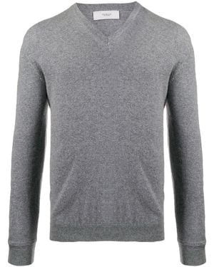 Pringle of Scotland V-Neck Cashmere Jumper - Grey