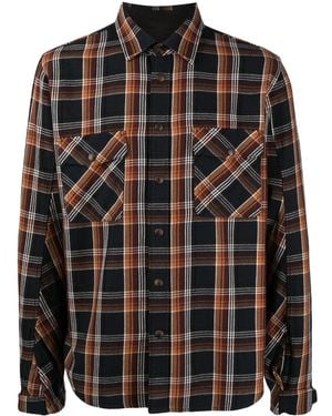 Rag & Bone Plaid-Check Cotton Shirt - Black