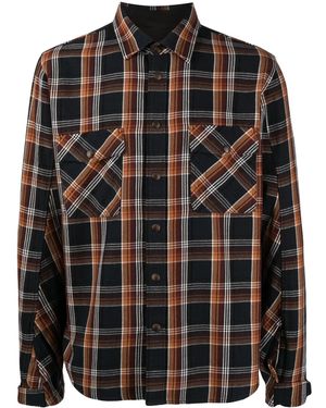 Rag & Bone Plaid-Check Cotton Shirt - Black
