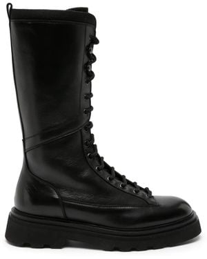 Doucal's Lace-Up Boots - Black