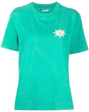 Holzweiler Graphic-Print Short-Sleeved T-Shirt - Blue