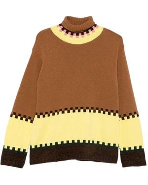 La DoubleJ Maglione Con Design Color-Block - Neutro