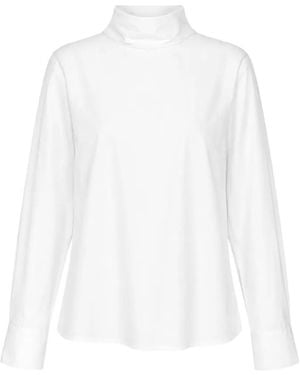 Club21 Collection Violette High-Neck Shirt - White