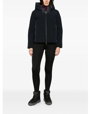 Canadian Quilted Hooded Jacket - Black