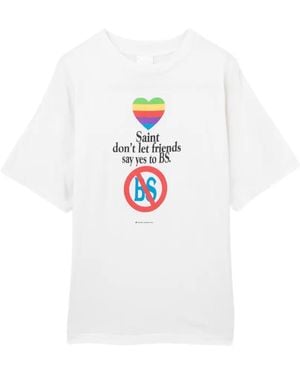 SAINT Mxxxxxx T-Shirt Mit Grafischem Print - Weiß