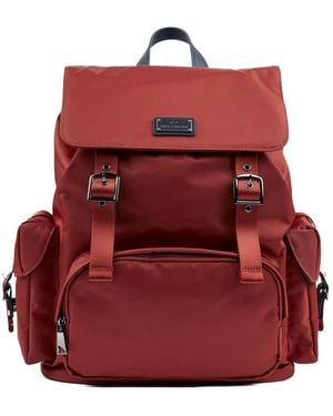 Paul & Shark Rucksack mit Schnallenverschluss - Rot