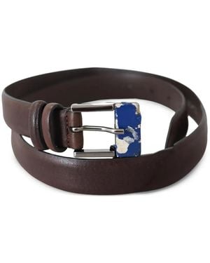 CoSTUME NATIONAL Buckle-Fastening Leather Belt - Black