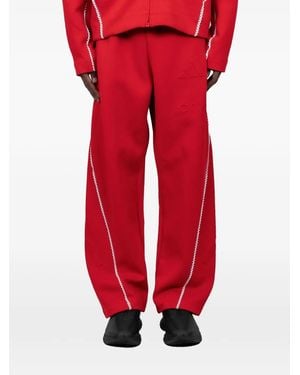 adidas X Arte Antwerp Embossed-Trim Track Trousers - Red