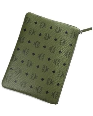MCM Logo-Pattern Wallet - Green