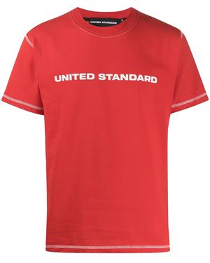 United Standard T-Shirt A Girocollo Con Stampa - Rosso