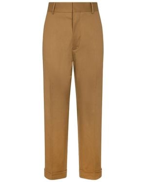 DSquared² Tailored Straight Trousers - Natural