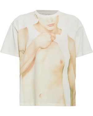 Carne Bollente Camiseta Con Estampado Gráfico - Blanco