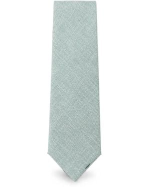 Corneliani Textured-Finish Silk Tie - Blue