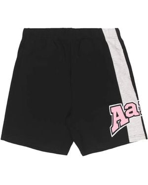 Aape By A Bathing Ape Logo-Embroidered Shorts - Black