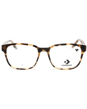 Converse Tortoiseshell-Effect Rectangle-Frame Glasses - Brown