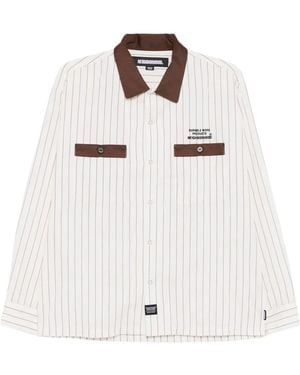 Neighborhood Striped Pocket Shirt - White
