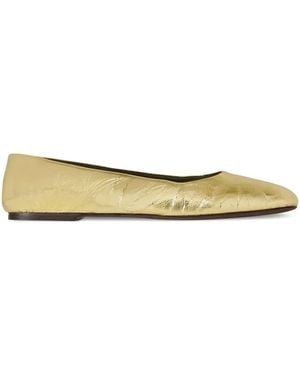 The Row Metallic-effect ballet flats - Metálico