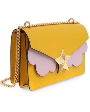 Les Jeunes Etoiles New Vega Star-Clasp Shoulder Bag - Yellow
