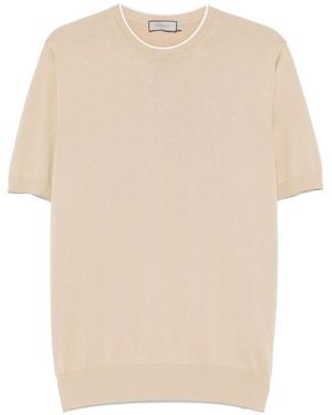 Canali コットン Tシャツ - ナチュラル