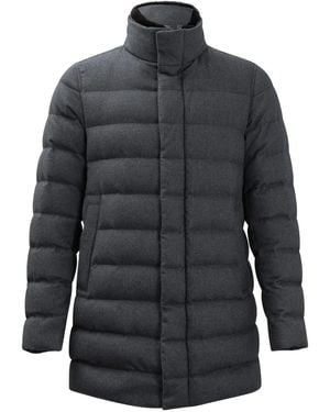 Herno Silk And Cashmere Down Jacket - Grey
