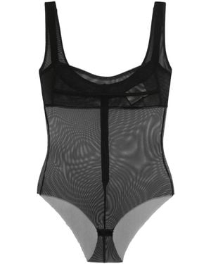 Atu Body Couture メッシュパネル ボディスーツ - ブラック