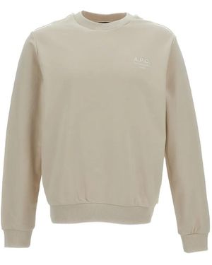 A.P.C. Logo-Embroidered Sweatshirt - White