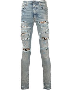 Amiri Mx1 Distressed Skinny Jeans - Blue