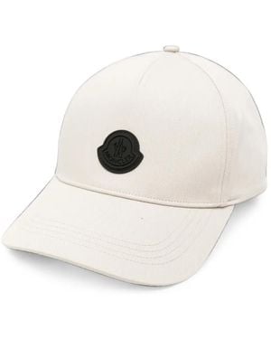 Moncler Logo-Patch Baseball Cap - Natural