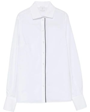 Eleventy Camisa con costuras centrales - Blanco