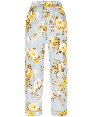 jucca approved Floral-Print Pants - White
