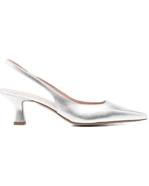 Festamilano Zapatos De Tacón Arabel Con Tira Trasera - Blanco