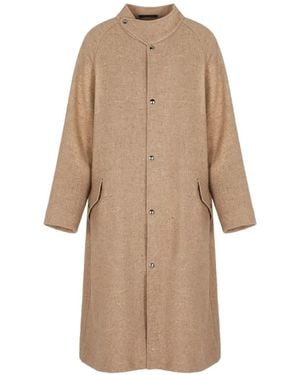 Giorgio Armani Single-Breasted Coat - Natural