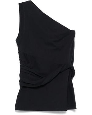 Patou One-Shoulder Top - Blue