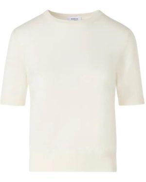 Akris Short-Sleeve Sweater - White