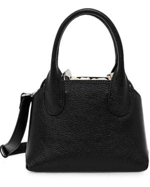 Silvian Heach X New Martina The Railway Drawstring Tote Bag - Black
