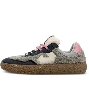 ID EIGHT Sneakers Uriduri Con Inserti Effetto Teddy - Bianco