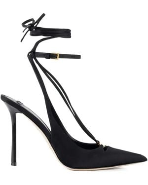 Elisabetta Franchi Leather Heeled Sandals - ブラック