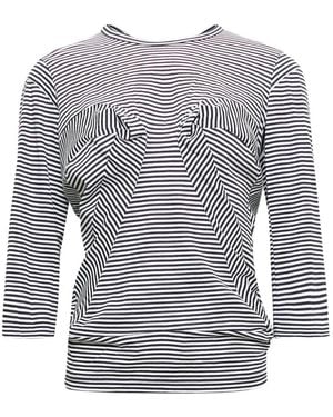 Junya Watanabe Striped T-Shirt - Grey
