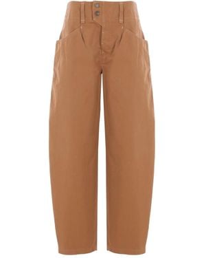 Isabel Marant コットンパンツ - ブラウン
