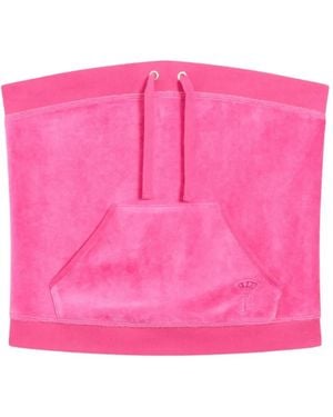 Juicy Couture Heritage Velour Tube Top - Pink