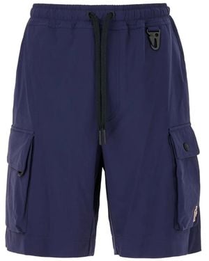 Moncler ドローストリング カーゴショーツ - ブルー