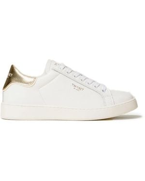 Twinset Lace-Up Logo-Detail Sneakers - White