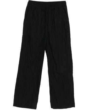 Thom Krom Elastic-Waist Straight-Leg Trousers - Black