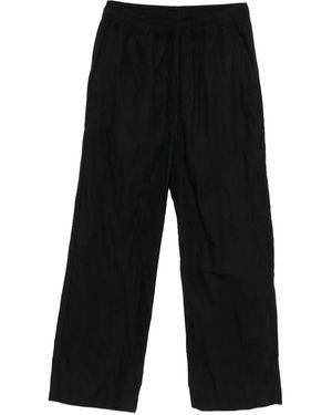 Thom Krom Elastic-Waist Straight-Leg Trousers - Black