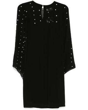 Nissa Crystal-Embellished Mini Dress - Black